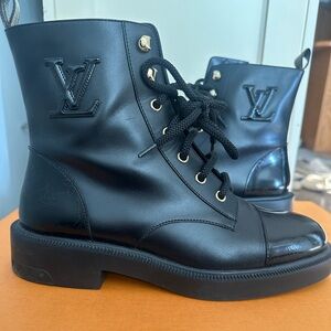 Louis Vuitton combat boots